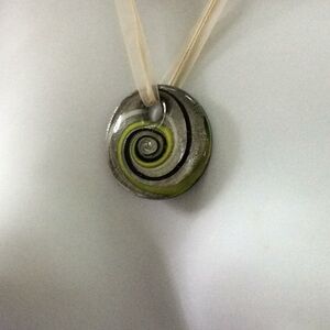 Art Glass Spiral Necklace